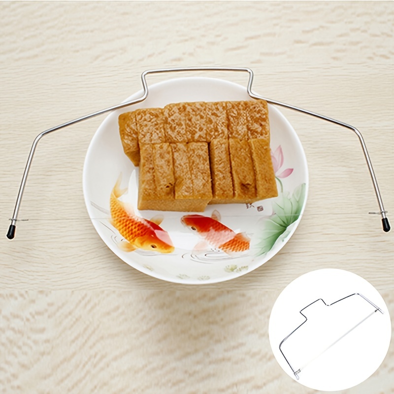 Mua Adjustable Cake Leveler Cutter Slicer Stainless 2 Blades Cake Cutter  tại Magideal2 | Tiki