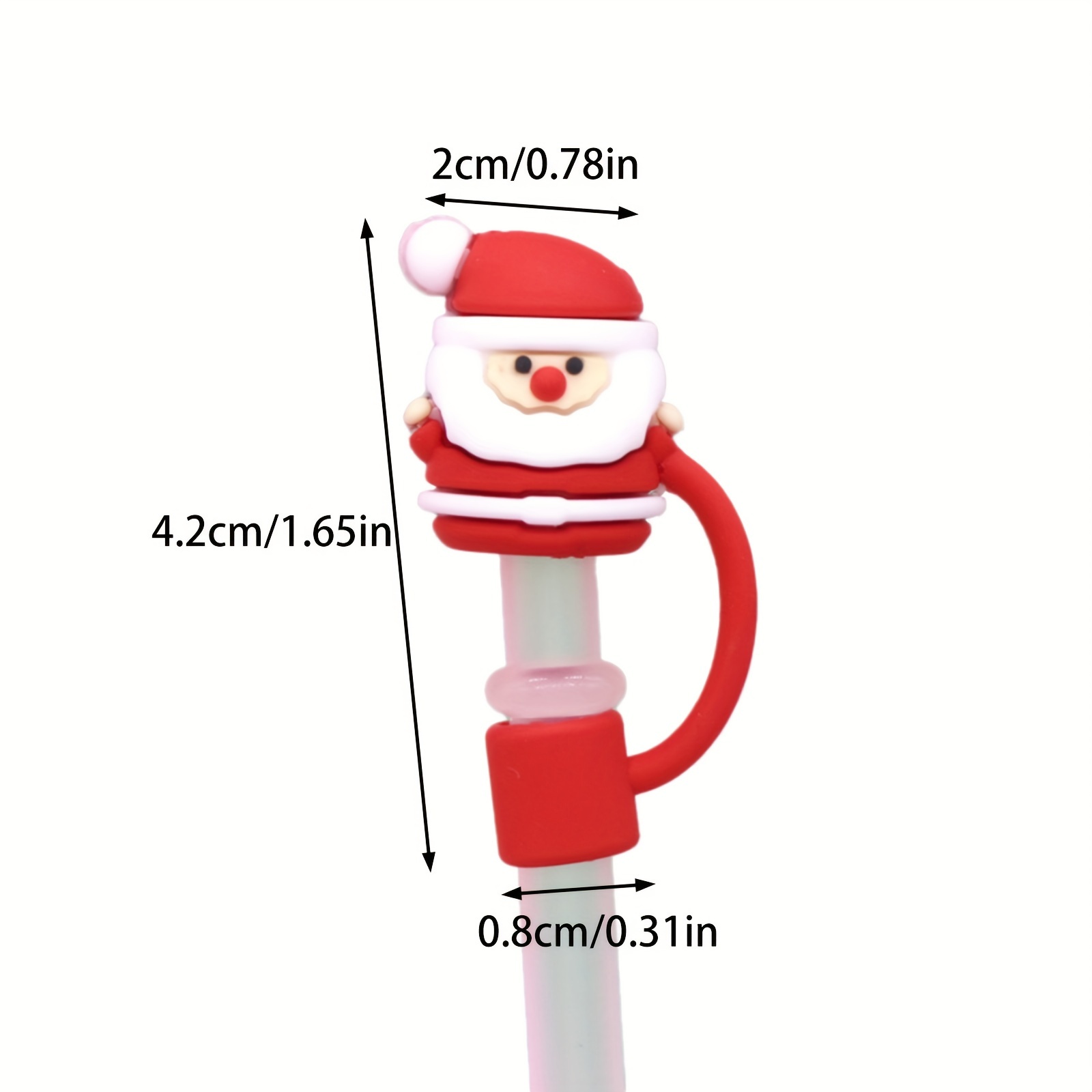 Straw Tips Cover, Silicone Straw For Stanley Tumblers, Straw Cover For  Chrismas, Santa Claus, Christmas Themed Gloves, Santa Hats, Snowmen, Gift  Boxes, Elk, Chrismas Theme Decoration - Temu United Arab Emirates
