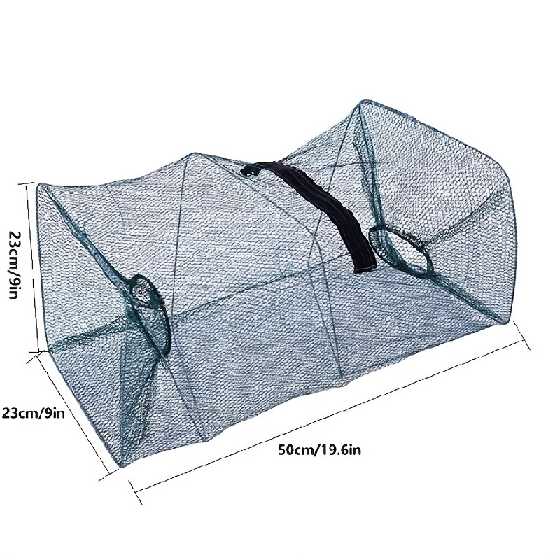 Foldable Fish Cage Net For Shrimp Minnow Crayfish - Temu Canada