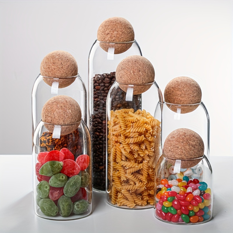 800ml Borosilicate Glass Kitchen Use Food Storage Jar with Sealed