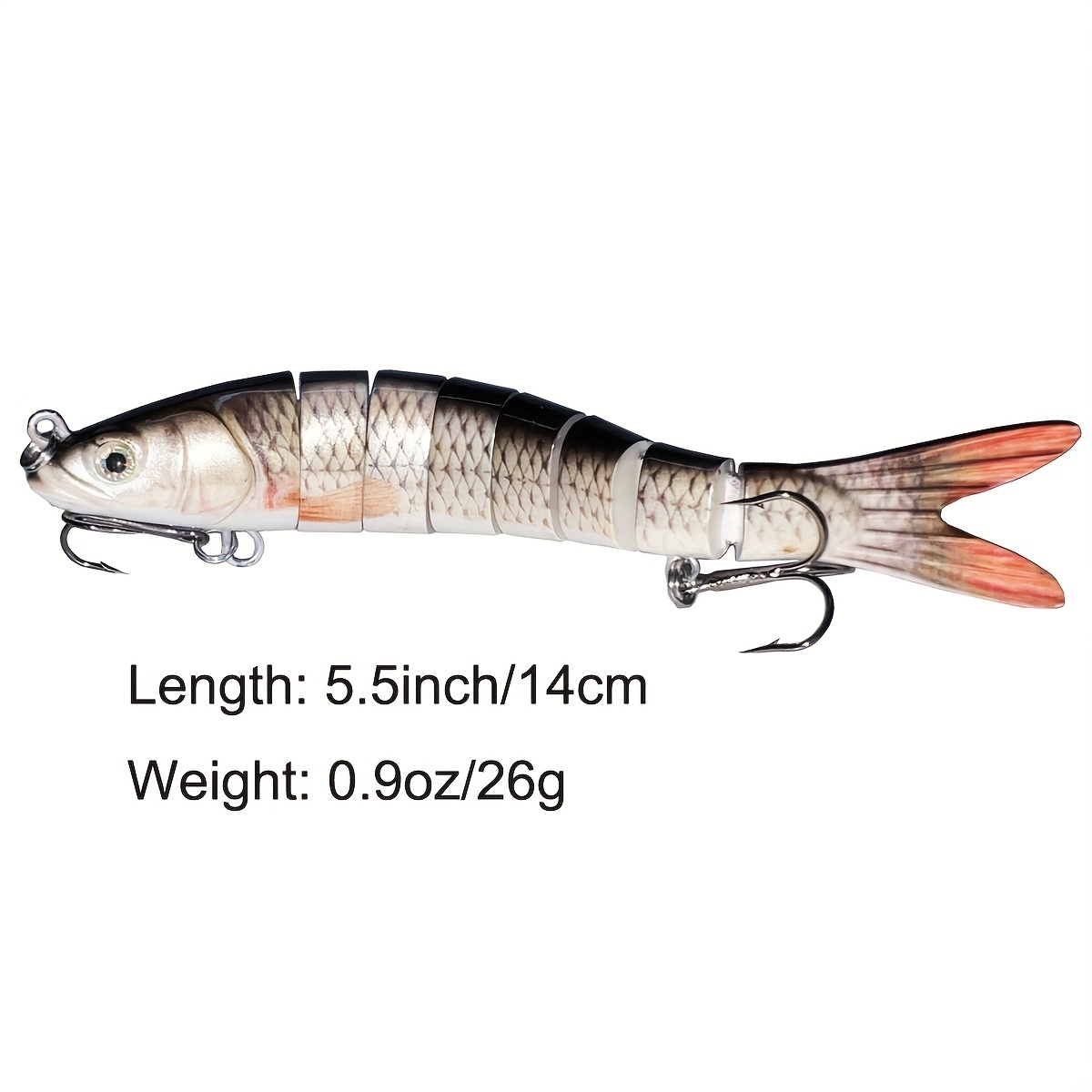 5PCS/SET JOINTED FISHING Lures 13.7cm/27g Wobblers Swimbait Hard Bait  8-Segment $21.99 - PicClick AU