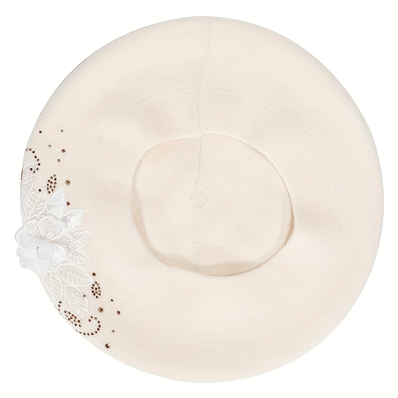 a high quality beret floral lace leaf design - Temu display picture 3