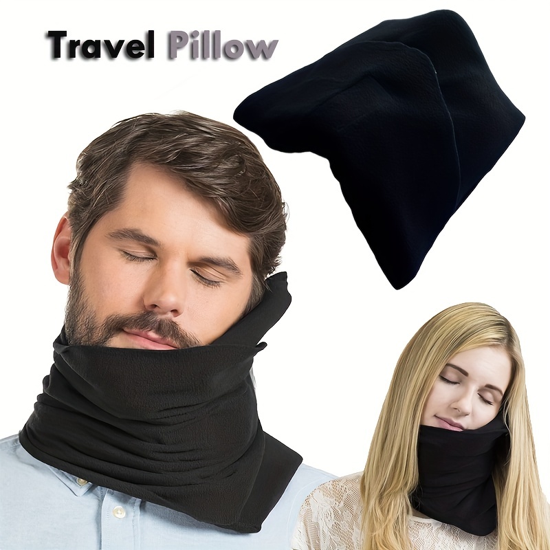 Almohada Cojin Cuello Gorro Capucha Viaje Avion Carretera