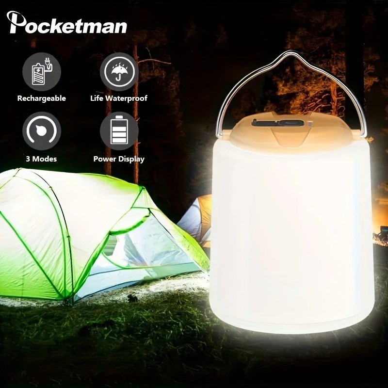 Luz LED Portátil De 2 Uds Para Acampar Al Aire Libre Lámpara - Temu