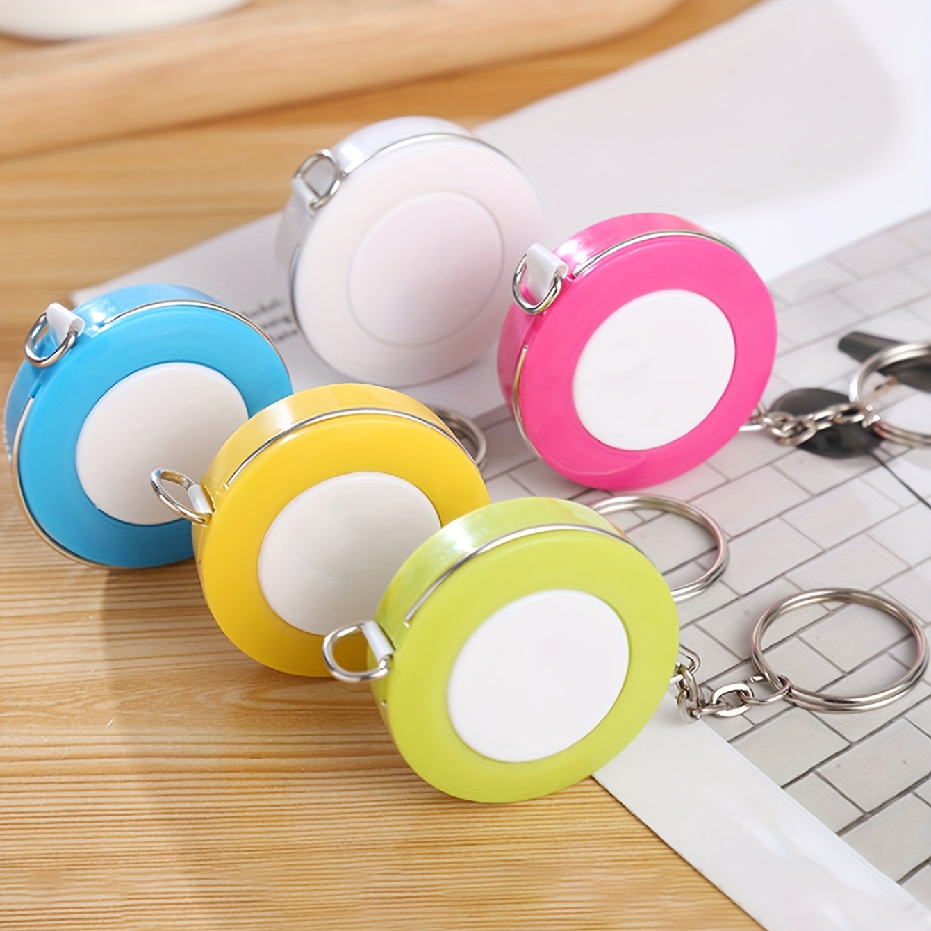 Candy Color Mini Keychain Retractable Tape Ruler 150cm/60 Inch Clothing  Size Tape Measure Small Tape