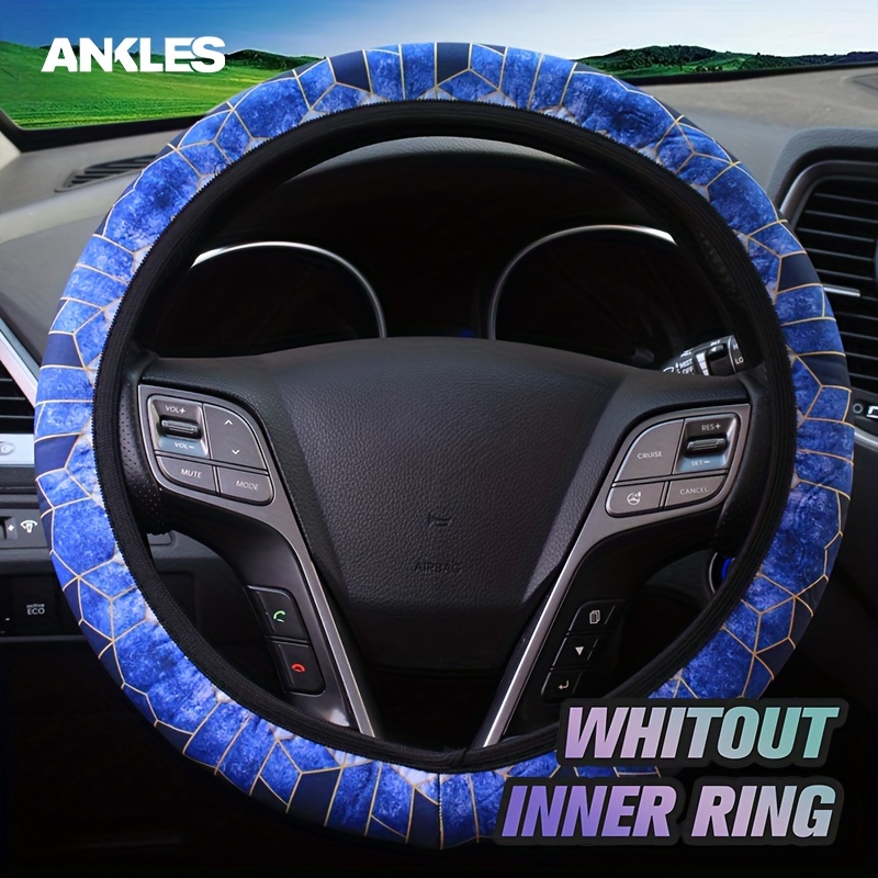 Starry Sky Car Steering Wheel Cover Fashion Universal No Inner Ring Elastic  Band Elastic Washable Cloth Handle Cover - Temu