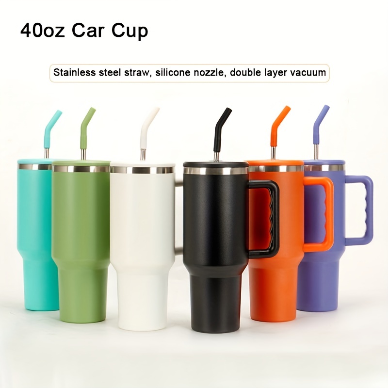 1pc Solid-colored Silicone Kids' Straw Cup