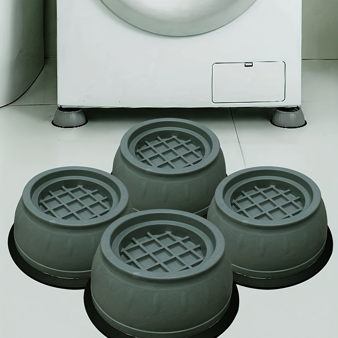 Soporte universal para lavadora con cancelación de golpes y ruido,  almohadillas antivibraciones universales para lavadora y secadora, para  reducir