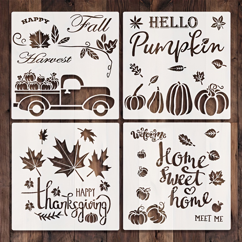 Reusable Fall Leaves Stencil Bundle, Autumn Stencil, Leaf Stencil,  Thanksgiving Stencil, Fall Decor Stencils , Gift for Crafter 