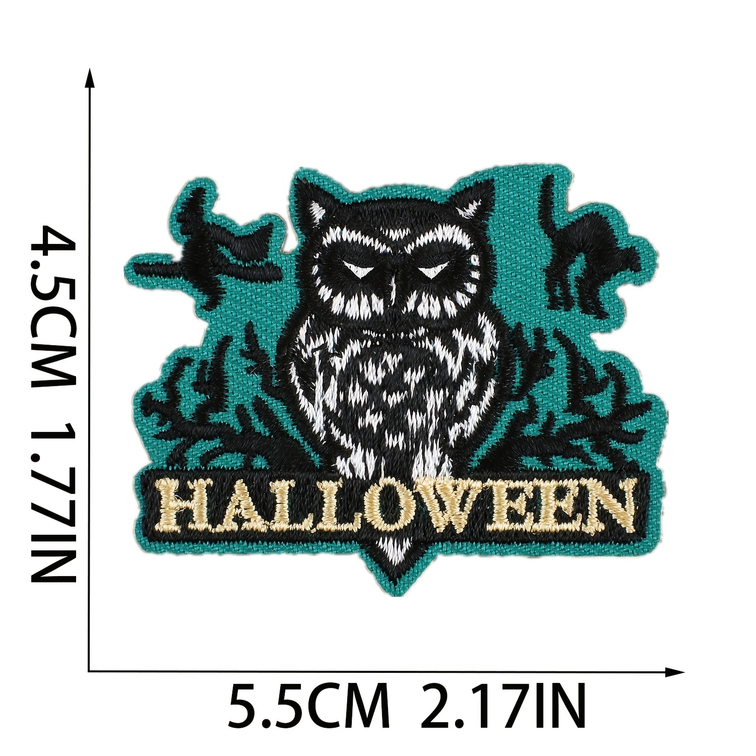 Owl Iron on Embroidered Patch Logo