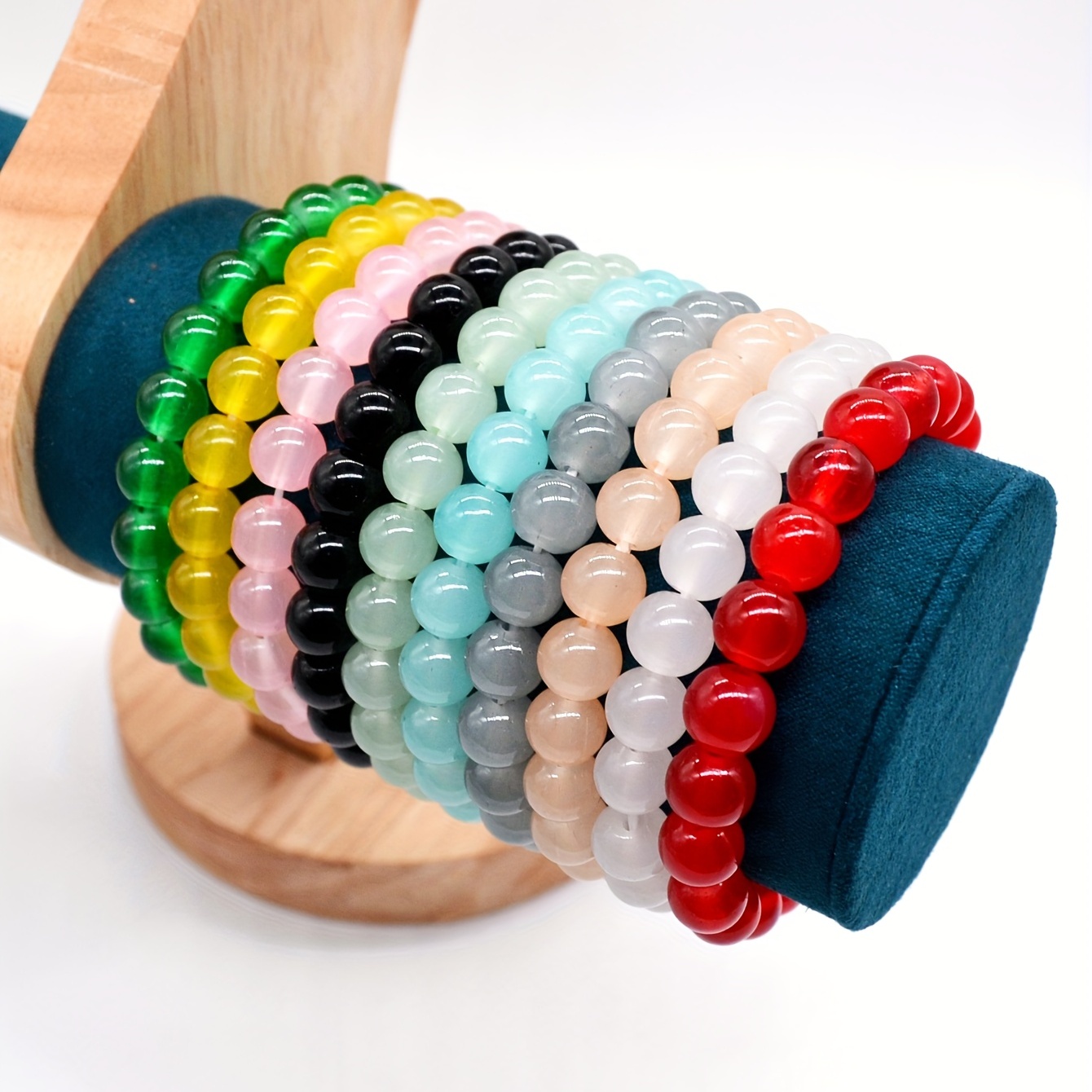 Round Beads Bracelet Making Kit Crystal Beads Bracelet Beads - Temu Japan