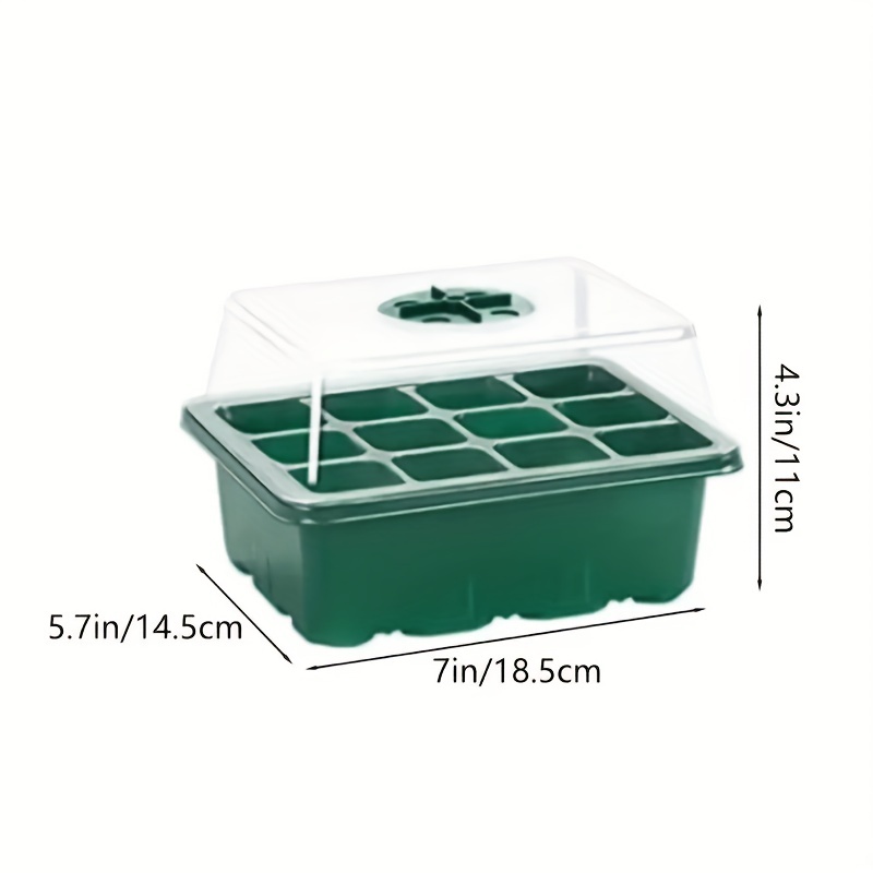 Green Seedling Trays Sprout Vegetable Trays Plastic Garden - Temu