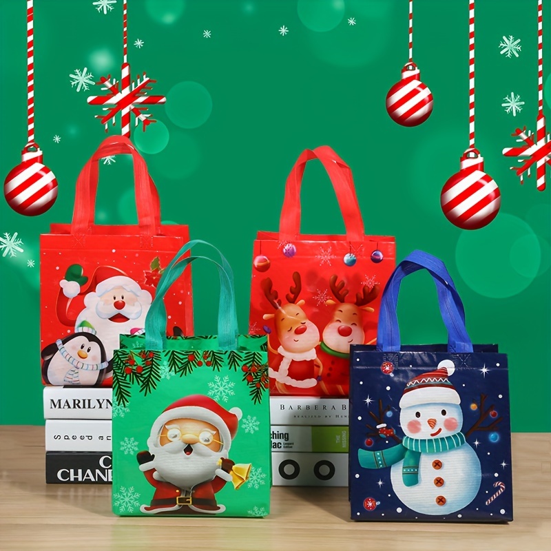 Bolsa Regalo Terciopelo Papá Noel Bolsa Asa Manzana Caramelo - Temu