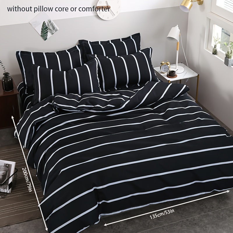 3pcs Printed Duvet Cover Set, Includes 1 Duvet Cover And 2 Pillowcases, Bedding Set
