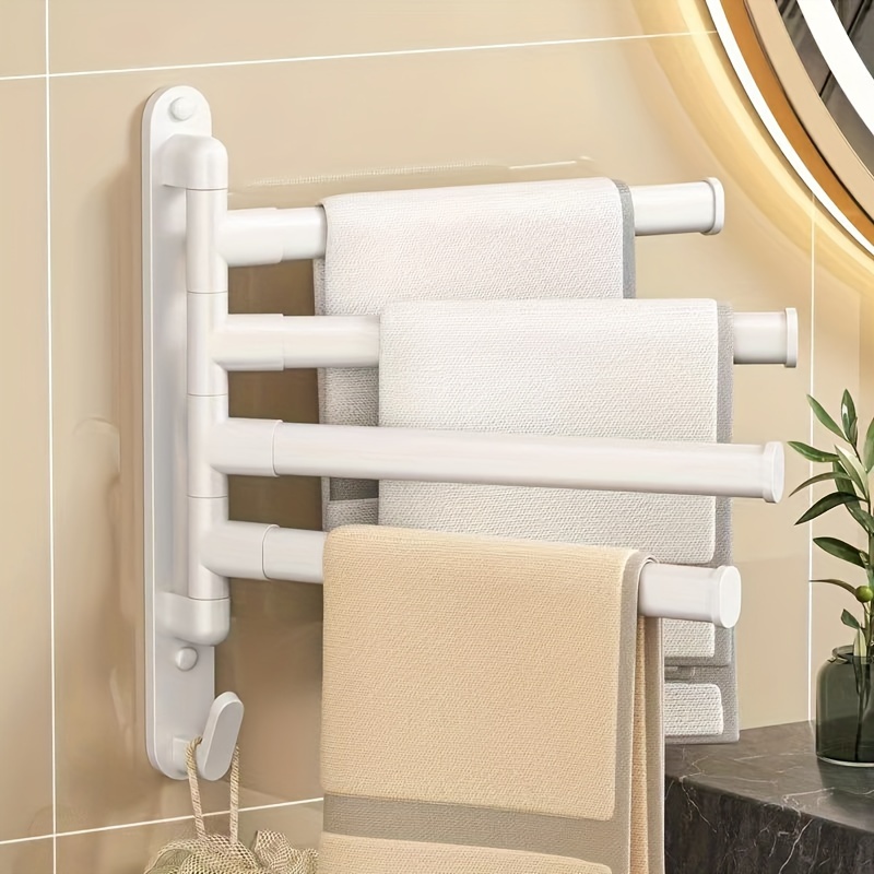 Swivel Towel Rack Stainless Steel Shower Towel Rack Bathroom - Temu