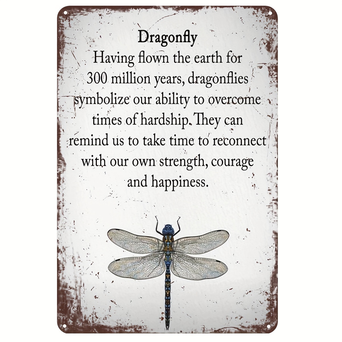 dragonfly represents Strength Courage Happinessmetal Tin - Temu Canada