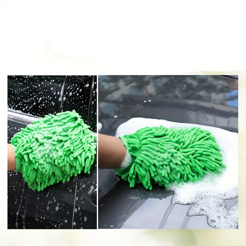 Chenille Microfiber Car Wash Mitt Waterproof Scratch free - Temu