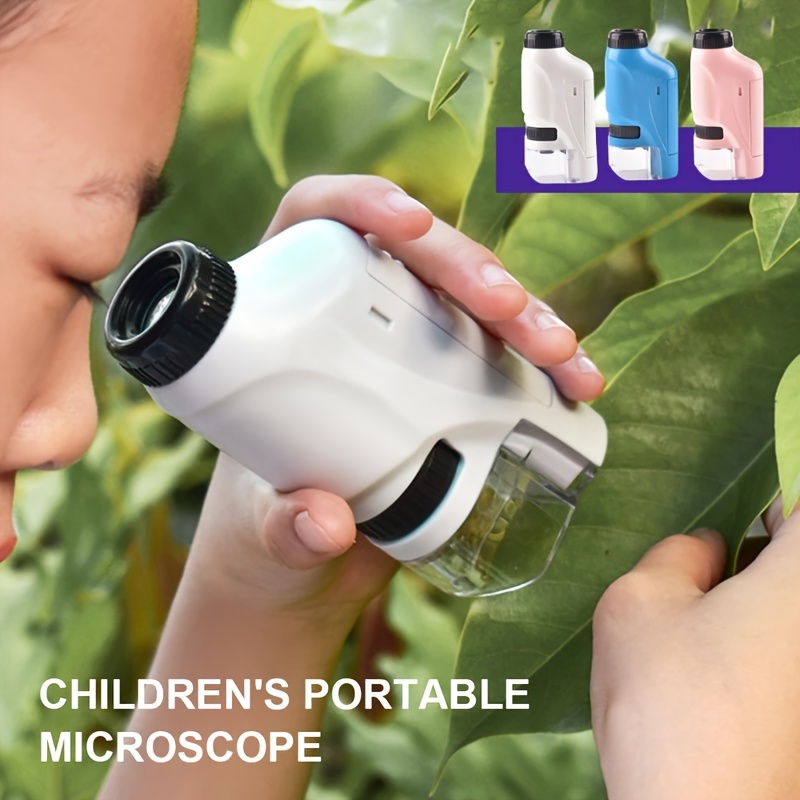 Minilabsters Miniscope Kids, Minilabsters Portable Pocket Microscope w/  specimen 