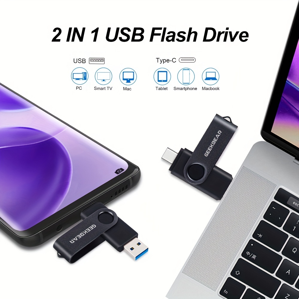 Usb C Flash Drive 256gb 128gb usb 3.0 1 Dual Drive Type C - Temu