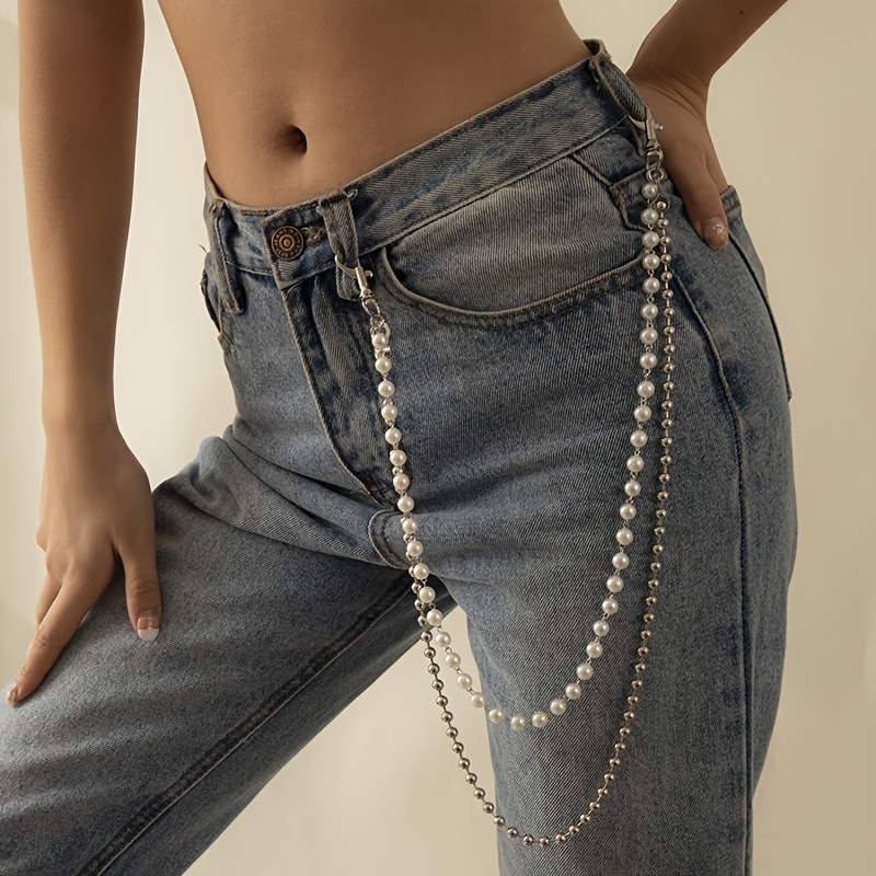 Vintage Metal Punk Skull Pants Chains Jeans Chain for Unisex Street  Shooting