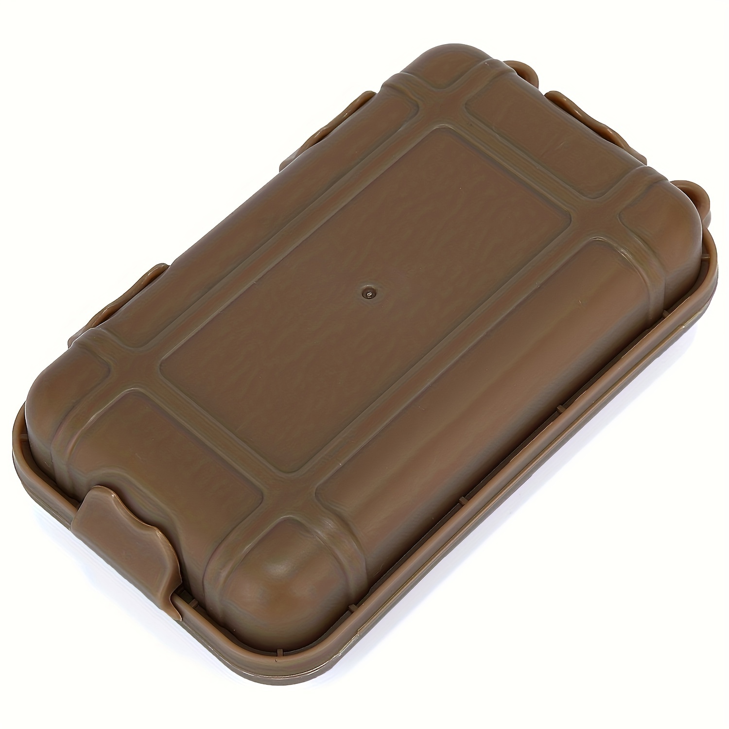 LeKY Outdoor Camping Travel Waterproof Airtight Survival Case Storage Box  Container Brown S 