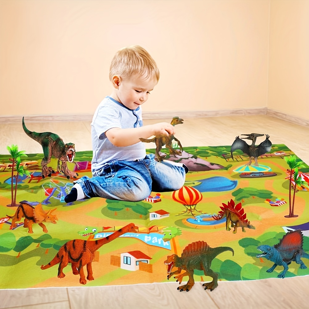 Porfeet Lovely T-rex Triceratops Dinosaur Egg PVC Model BB Device  Development Kids Toy,Pterodactyl#. 