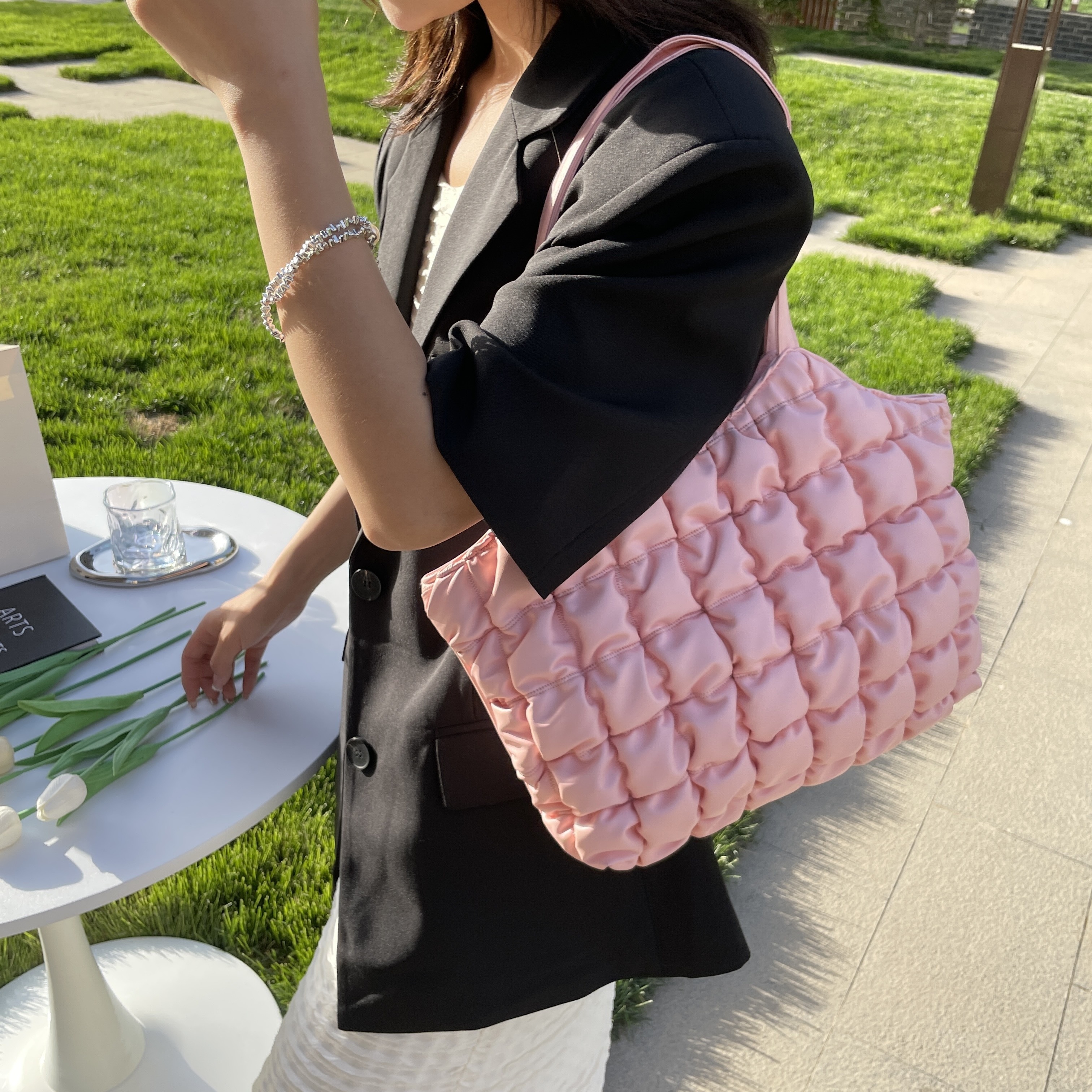 2023 New Women's Totes Bag Cloud Bag Pleated Underarm Bag Girl Shoulder Crossbody  Bags Women Small Tote Bag Quilted Cloud Bag - AliExpress
