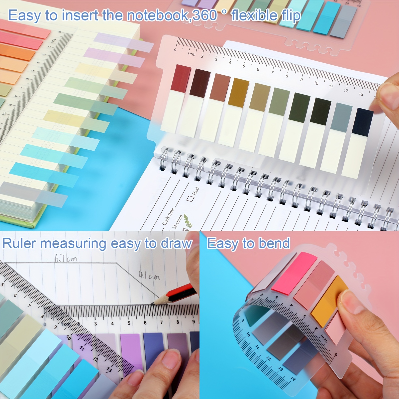 Sticky Tabs Book Tabs Writable Translucent Book Markers - Temu