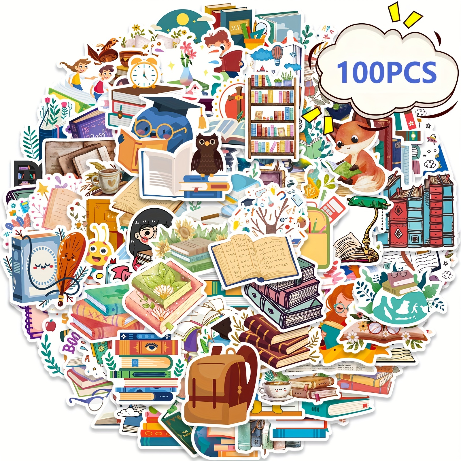 103 Pegatinas De Lectura De Libros, Pegatinas Inspiradoras Para Botellas De  Agua De Lectura Para Adolescentes, Estudiantes, Profesores, Accesorios De