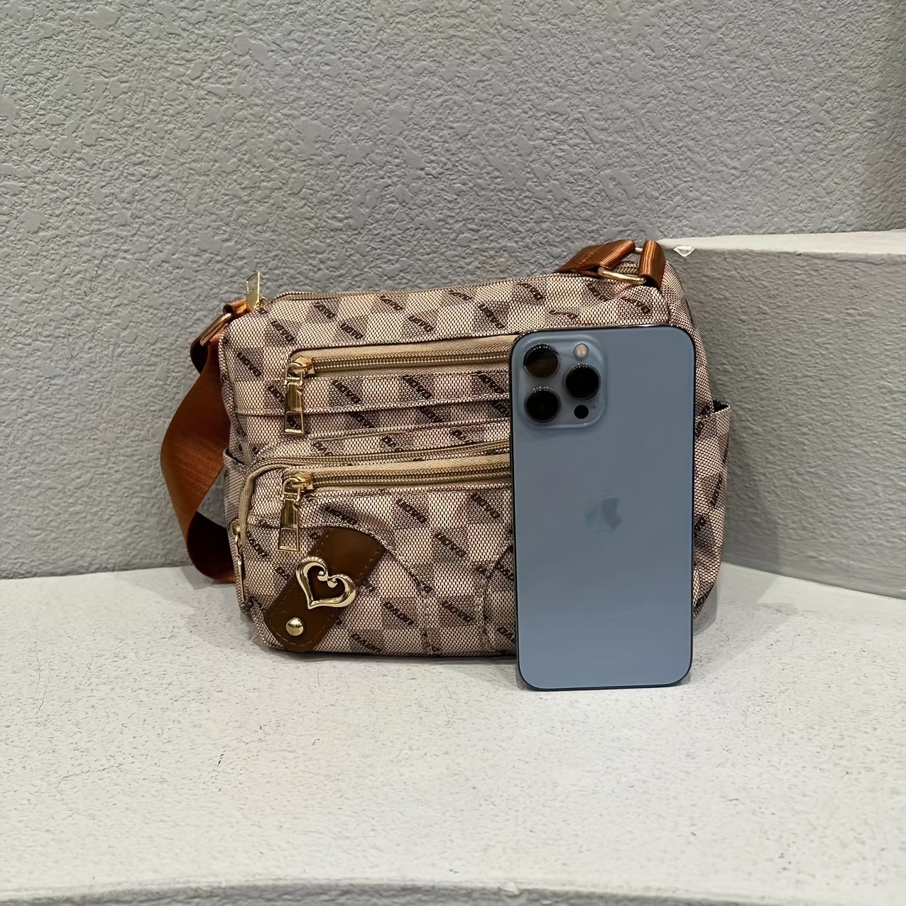 Coach Heart Crossbody Brown/Multi