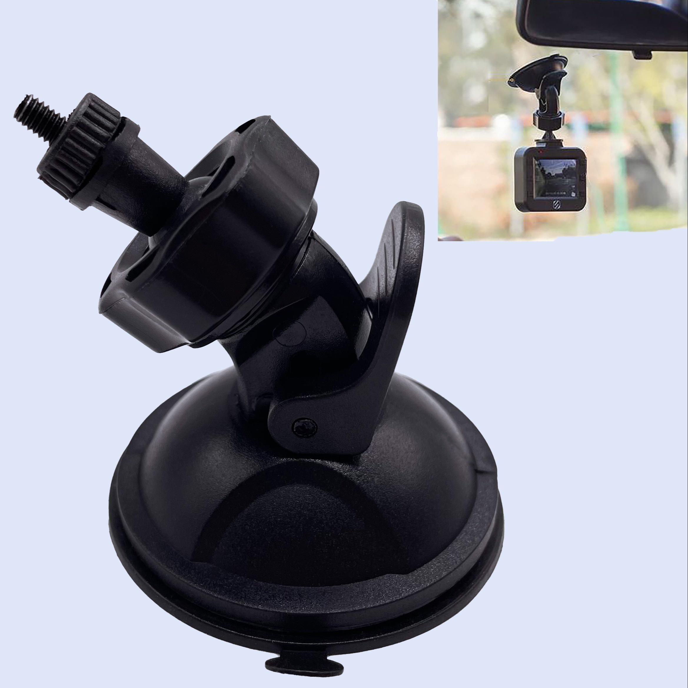 Glucrean Dash Cam Mount Compatible with 70mai Smart Dash Cam 1S / 70mai  Dash Cam M300, Suction Cup Mount Easy to Install and Use, Strong Suction  Power