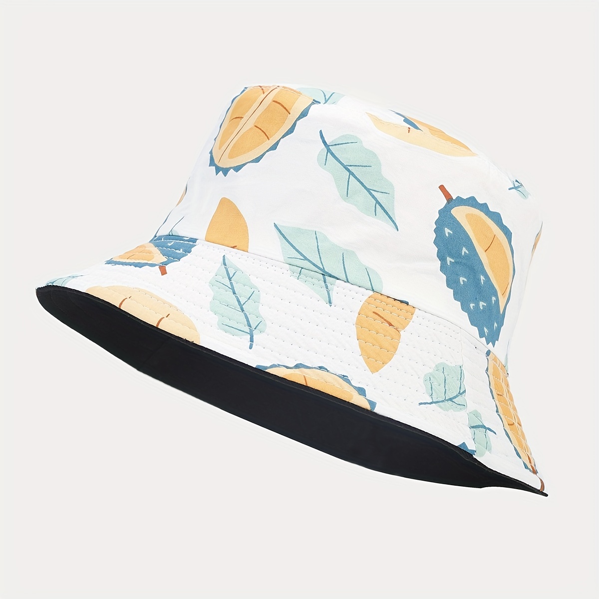 Creative Tropical Fruit Garnet Bucket Hat for Men and Women