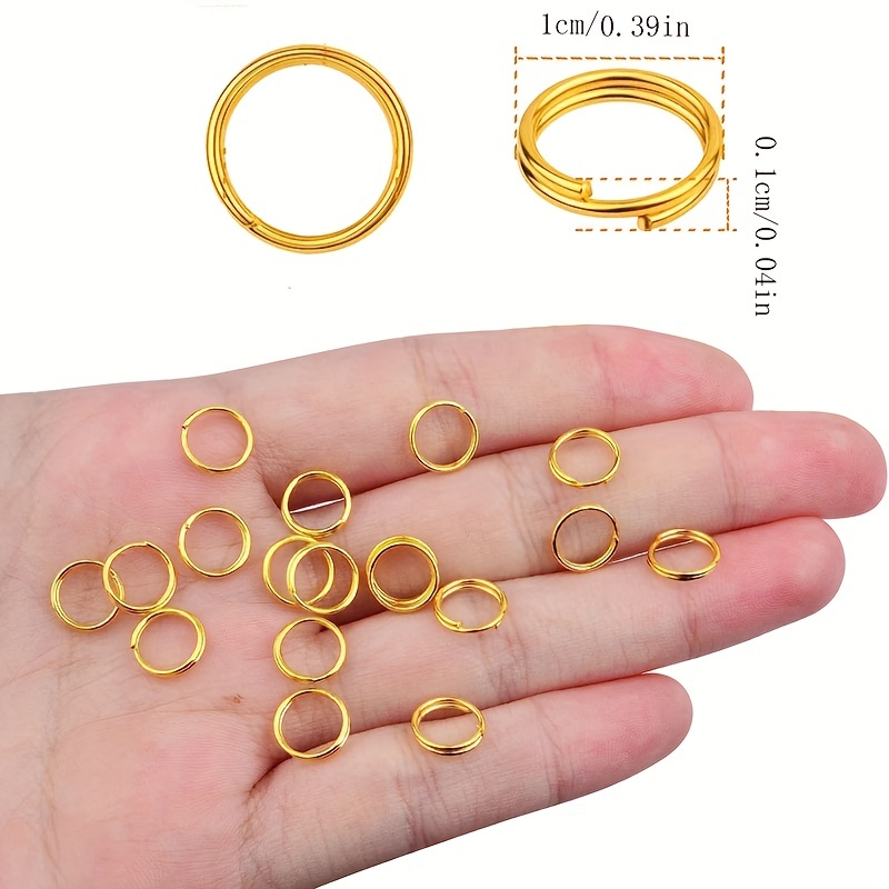 5 6 7 Gold Plated Silver Plated Open Jump Ring Double Split - Temu