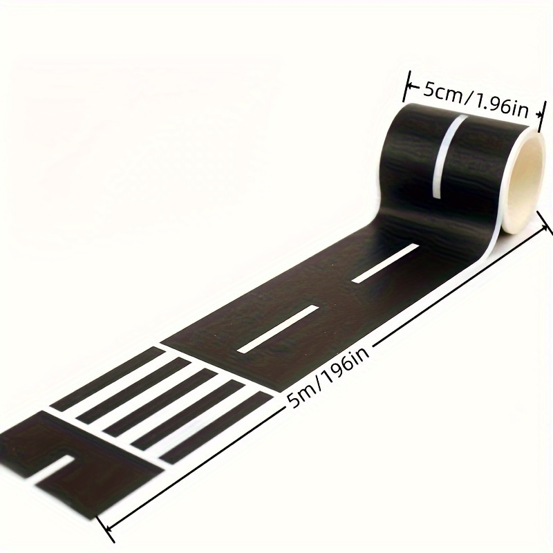 Black Road Track Tape Car Road Tape Track Race Cars - Temu