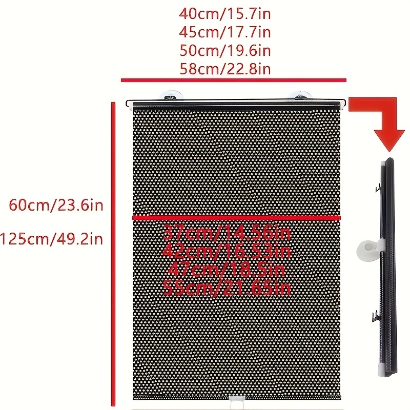 1pc Pare-Soleil Enrouleur Rétractable Automatique, Chambre De Voiture,  Cuisine, Pare-Soleil De Fenêtre De Bureau, Pas Besoin De Poinçonnage  Envoyer Un Jeu De Ventouses - Temu France