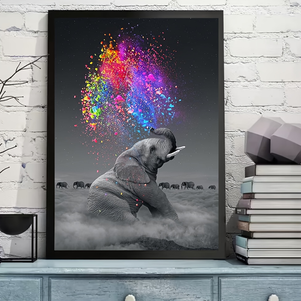 Mimik Elephant Diamond Painting,Paint by Diamonds for Adults, Diamond Art  with Accessories & Tools,Wall Decoration Crafts,Relaxation and Home Wall