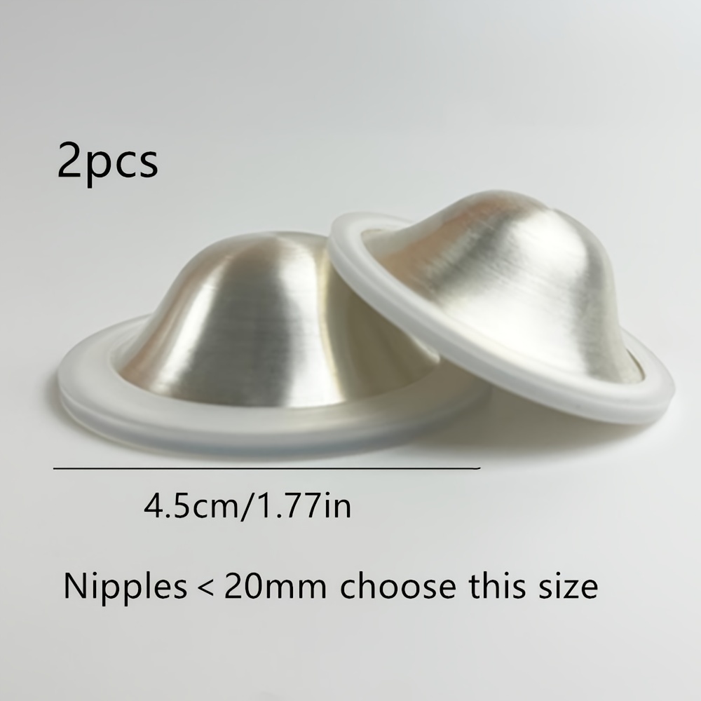 2pcs 999 Silver Nursing Cups, Nipple Covers, Breastfeeding * For Nursing  Breastfeeding, Soothe Cracked Nipples, Reusable Silver Nipple Protector