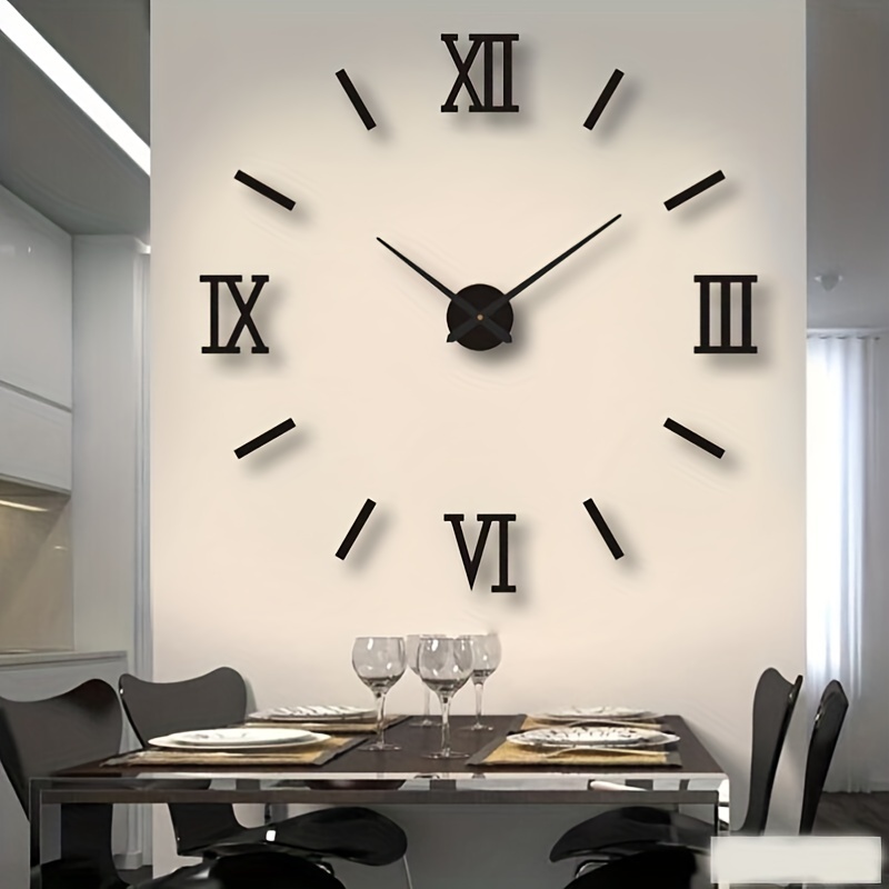 1pc 3D DIY Reloj De Pared Relojes Decorativos De Superficie - Temu
