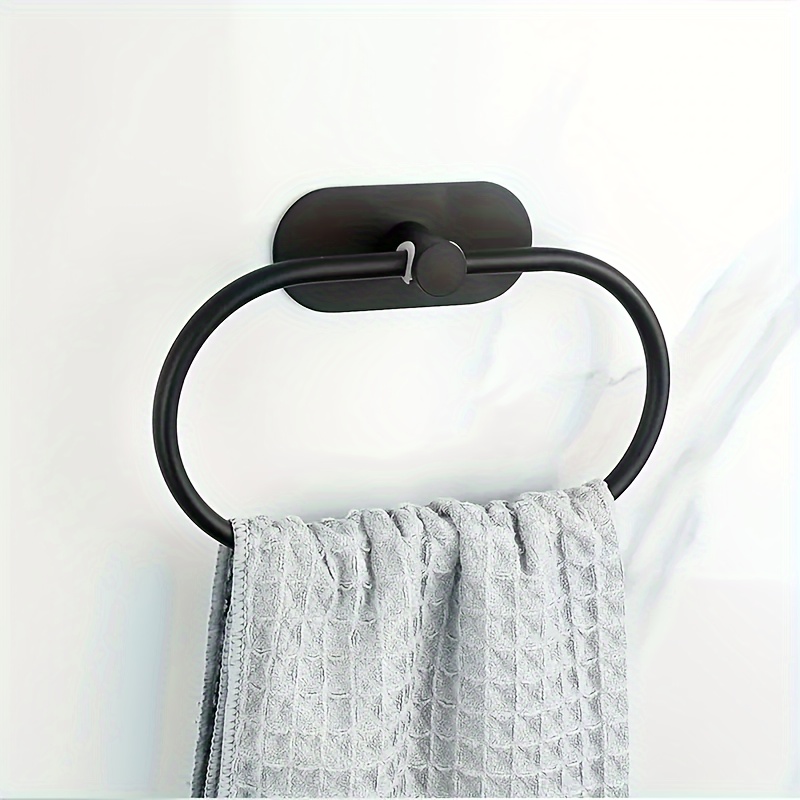 Square Hand Towel Ring Stainless Steel Towel Holder Wall Mounted Hanger  Matte Rack for Bathroom Kitchen Lavatory Accessories - AliExpress