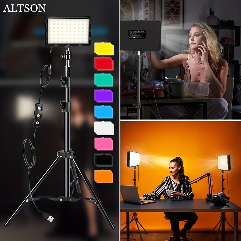 Kit d'éclairage continu de studio photo professionnel avec trépied