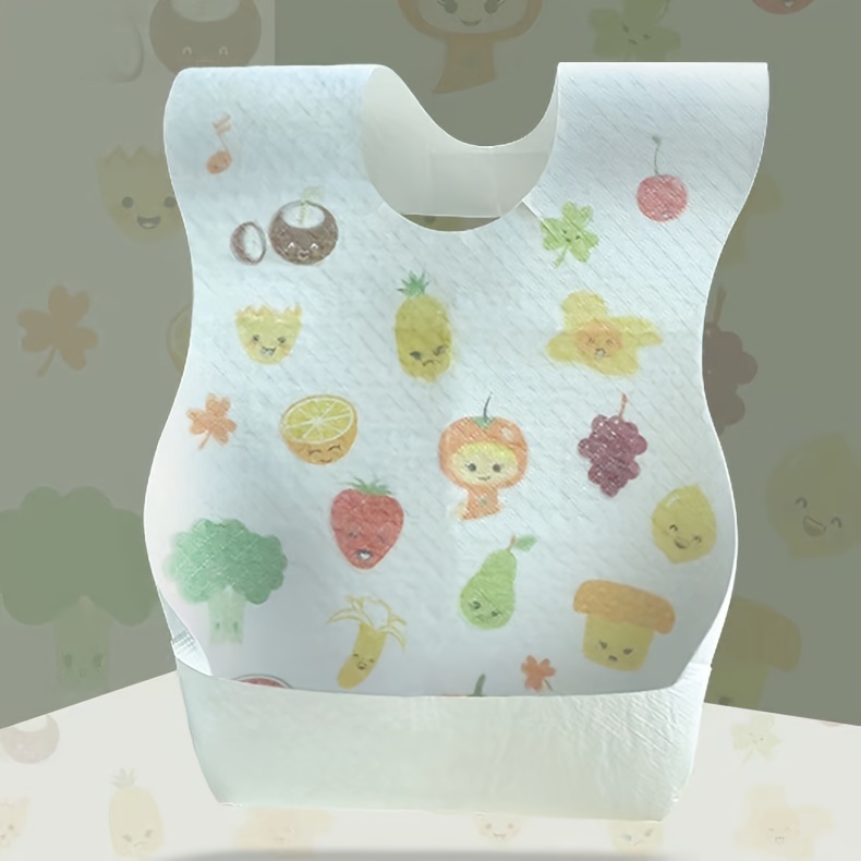 10pcs cute waterproof bibs   waterproof feeding bibs individually packaged details 1