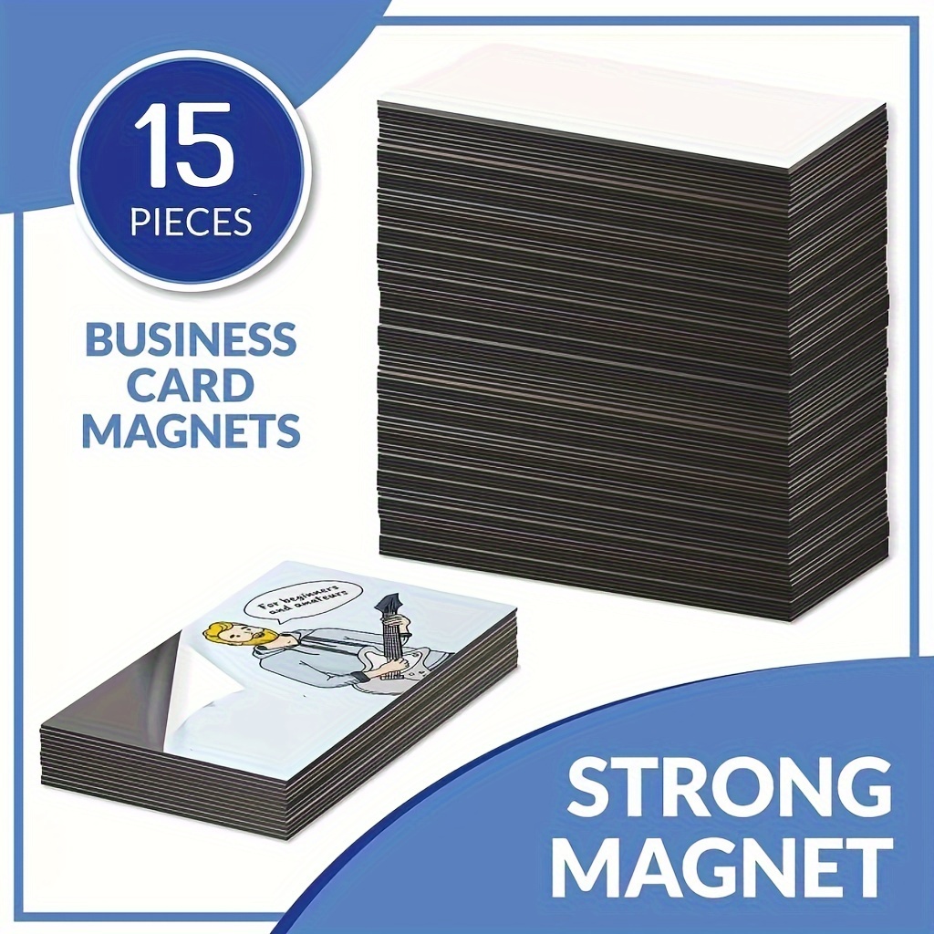 Flexible Magnetic Sheet with Rounded Corners - White, Super Strong & Ideal  for Crafts - Magnets For Cars - Commercial Inkjet Printable 12 x 18 x 30  mil