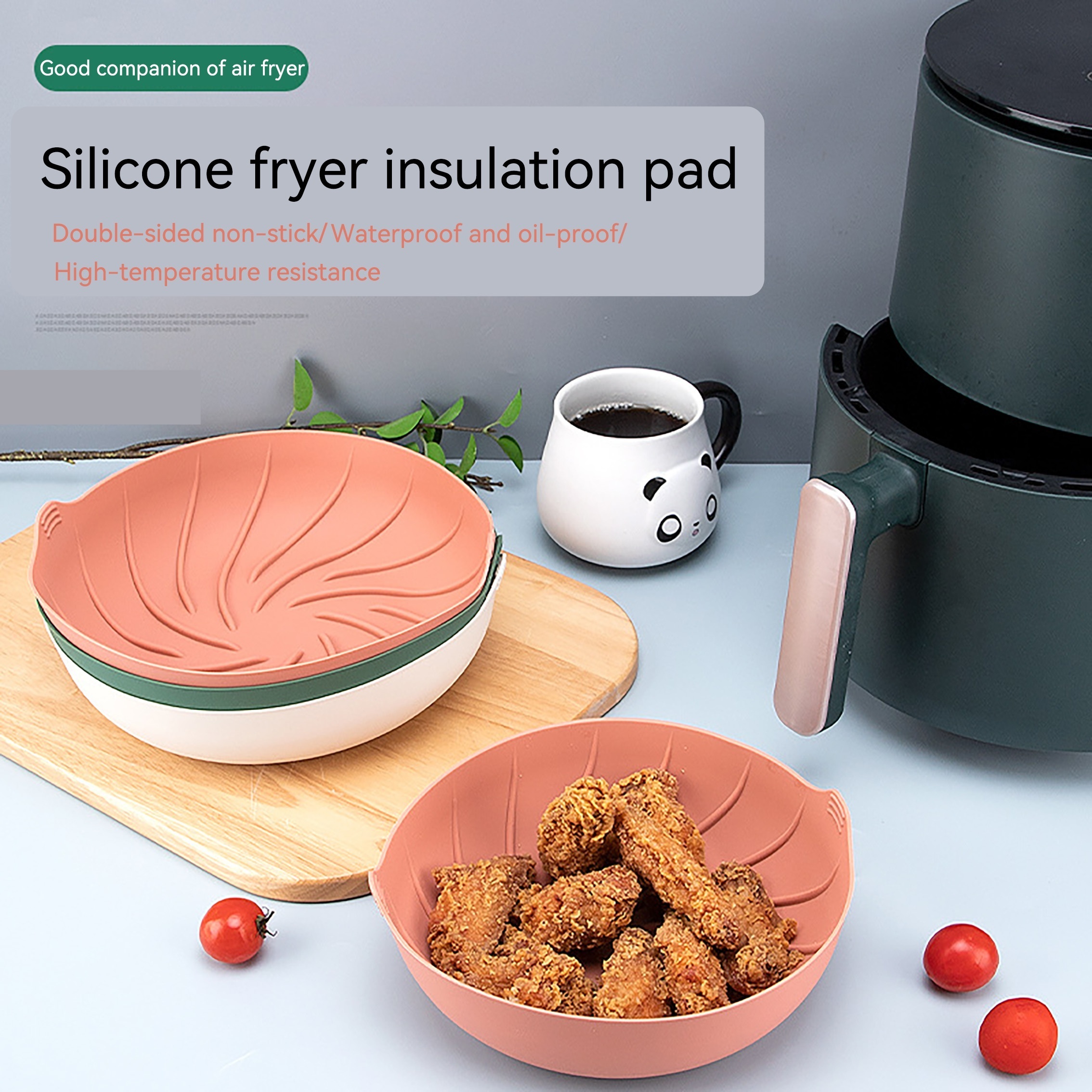 Air Fryer Silicone Tray Silicone Fryer Mat Ninja Air Fryer - Temu