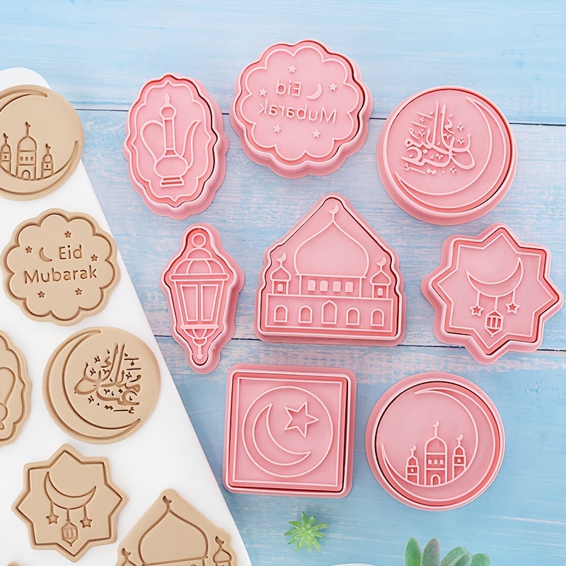 Eid Mubarak Cookie Cutter Set DIY Baking Tools for Islamic Party Decoration