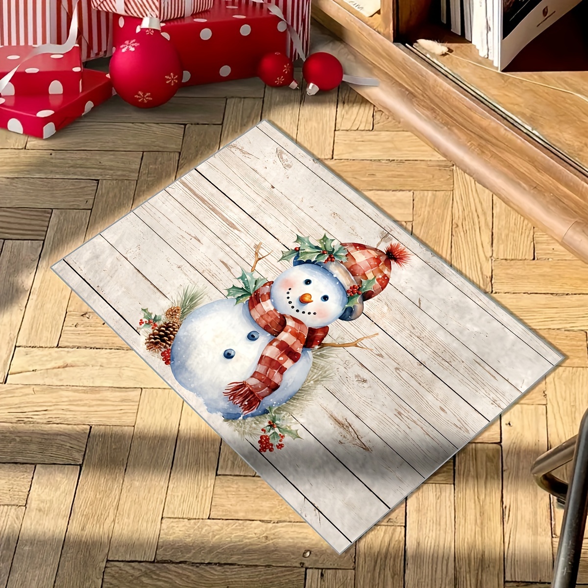 1pc Alfombra De Navidad Alfombra De Baño Suave De Navidad - Temu