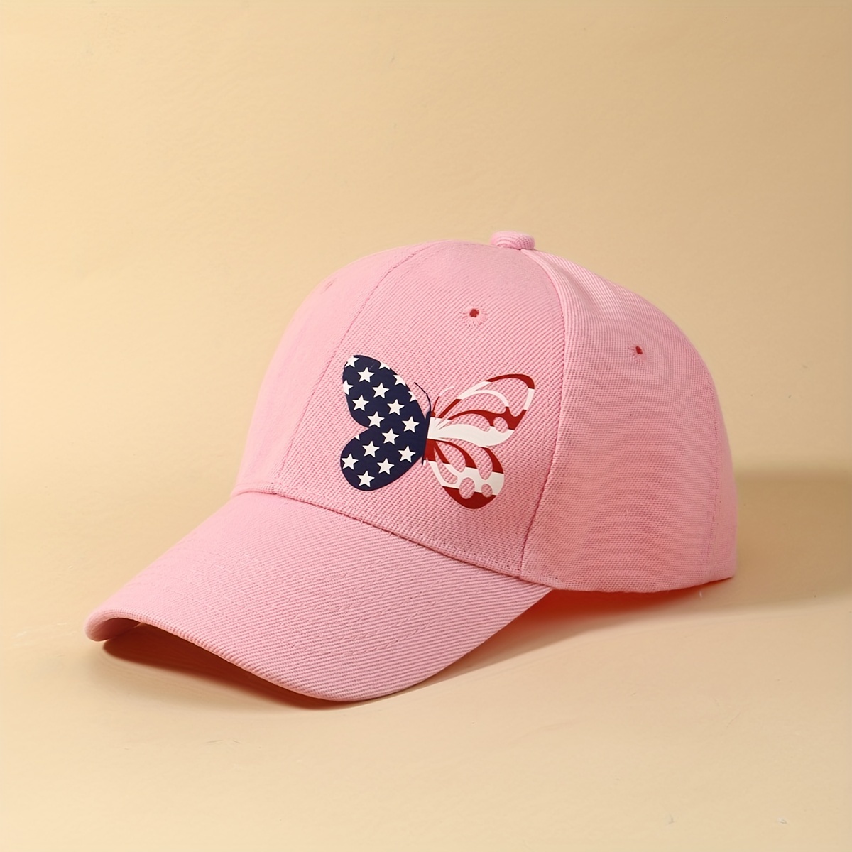 Flag Butterfly Baseball Cap Printed Dad Hat Independence Sun Hats