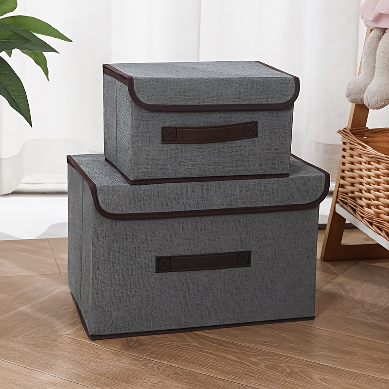 1pc Foldable Clothes Storage Box, Household Sundries Finishing Box