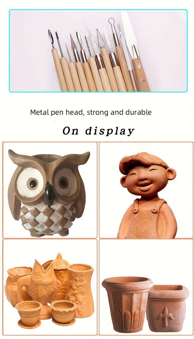 Pottery Sculpting Tools Laser Engraving Knife Diy Wooden - Temu