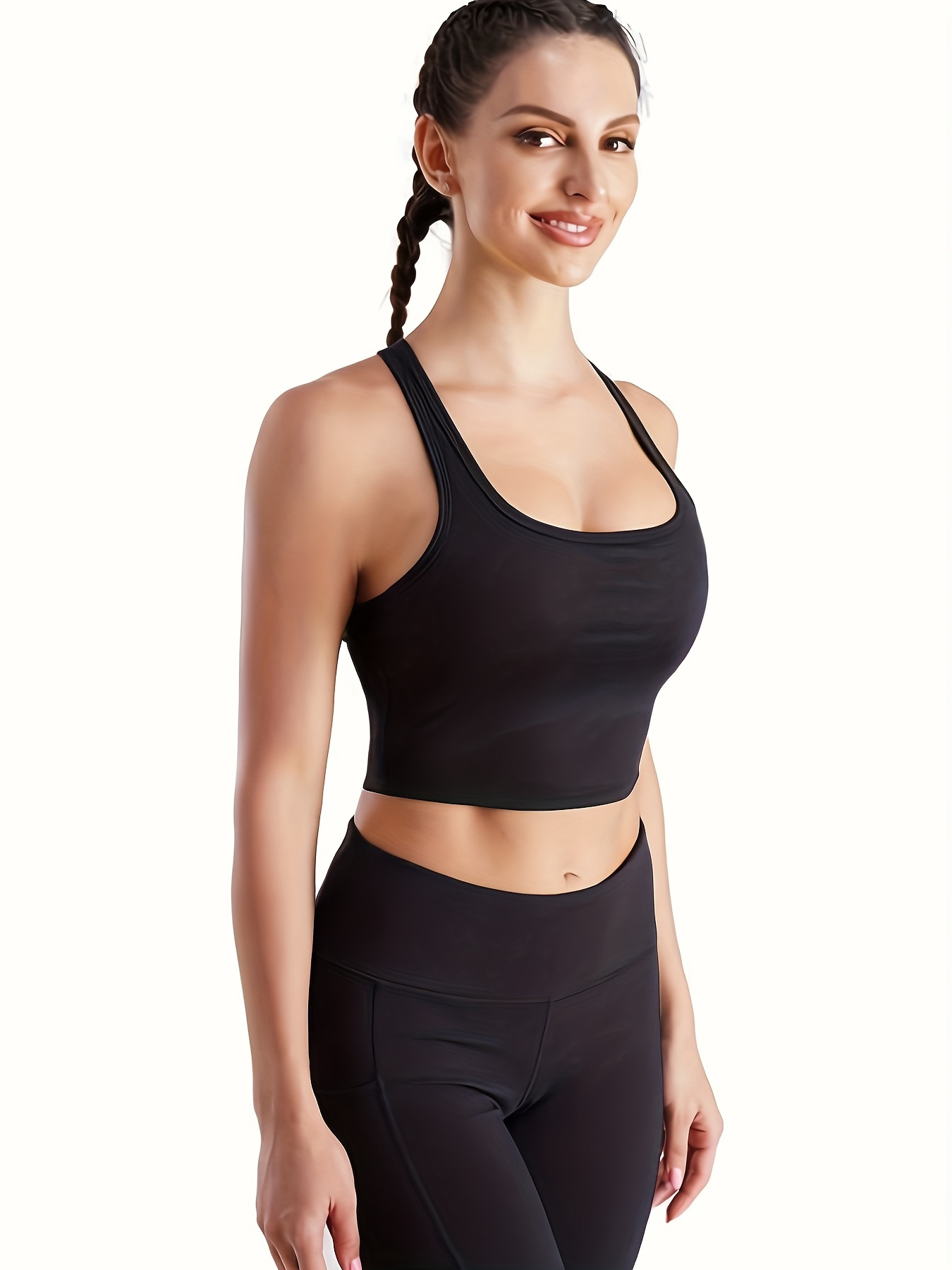 Fitness Seamless Gym Running Tank Tops Breathable Front Zipper Adjustable  Back Big Size Women Yoga Top Sports Bra - China Active Wear and Sports Bra  price
