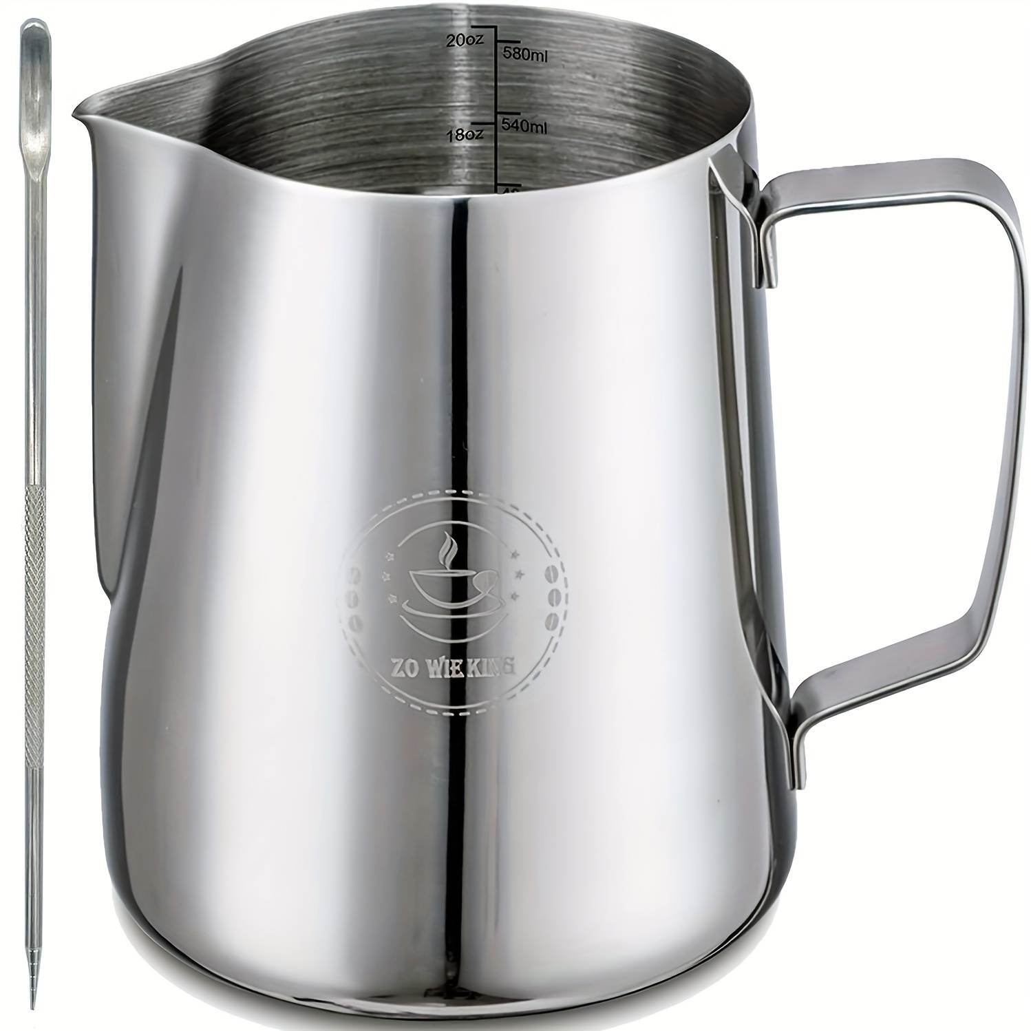 Milk Frothing Pitcher Cup Stainless Steel Steaming Pitcher - Temu
